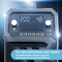 STAHLWERK Schwei&szlig;ger&auml;t MIG MAG 200 ST Digital Schutzgas-Schwei&szlig;ger&auml;t | Inverter mit 200 A, Spot-Funktion, synergischem Drahtvorschub, FLUX und MMA | ARC Funktion