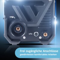 STAHLWERK FLUX 160 ST Digital | 3-in-1 F&uuml;lldraht-Inverter 160 A | Schwei&szlig;ger&auml;t f&uuml;r FLUX, MMA, Lift-TIG | Synergischer Drahtvorschub | Schwei&szlig;en ohne Schutzgas | Digitales Display | Einfache Bedienung