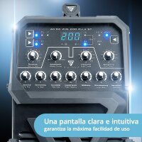 STAHLWERK AC/DC TIG 200 Pulse ST | Soldadora TIG con 200 amperios | Inversor combinado AC/DC TIG y MMA/E-Hand | Modo 2T / 4T | Adecuada para chapas finas | Modo AC para aluminio | Hotstart y anti-stick