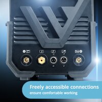 STAHLWERK AC/DC TIG 200 Pulse ST | TIG-svejser med 200 ampere | AC/DC TIG- og MMA/E-Hand-kombinationsinverter | 2T/4T-tilstand | velegnet til tynde metalplader | AC-tilstand til aluminium | Hotstart og anti-stick