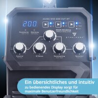 STAHLWERK Schwei&szlig;ger&auml;t AC/DC WIG 200 CUT ST - Kombi 200 A WIG MMA Schwei&szlig;ger&auml;t mit 45 A CUT Plasmaschneider, ALU geeignet