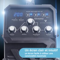 STAHLWERK Poste de soudage AC/DC TIG 200 CUT ST - Poste de soudage combin&eacute; 200 A TIG MMA avec d&eacute;coupeur plasma 45 A CUT, adapt&eacute; &agrave; lALU