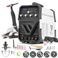 STAHLWERK AC/DC TIG 200 CUT ST welding machine - Combi 200 A TIG MMA welding machine with 45 A CUT plasma cutter, suitable for ALU