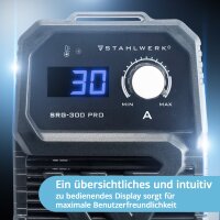 STAHLWERK SRG 300 Pro | Elektrochemisches Schweißnaht-Reinigungsgerät mit 10-30 A | Kompakt und leistungsstark | Elektrolyt -Schweißnaht-Beizgerät zu Passivierung und Schweißnahtveredelung