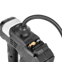 STAHLWERK accu-luchtcompressor ADK-20 ST|72 watt vermogen en 2 Ah accu | minicompressor voor het oppompen van banden, ballen | elektrische luchtpomp met digitale display en licht | luchtcompressor