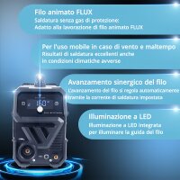 STAHLWERK FLUX 160 ST Digital | Inverter 3 in 1 per filo animato 160 A | Set di avviamento Lift TIG | Torcia Lift-Tig universale WP-17V | Unità di saldatura combinata per FLUX, MMA, Lift-TIG | Saldatura senza gas di protezione