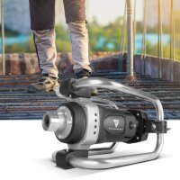 STAHLWERK BR-1600 ST Compacteur à béton | 1.600 watts avec 19.000 tr/min | Bouteille vibrante Ø 45 mm | Kit de tuyaux de 400 cm | Vibrateur à béton puissant | Tuyau vibrant pour murs, plafonds, fondations