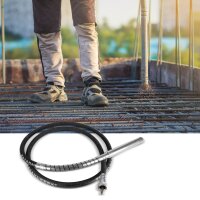 STAHLWERK BR-1600 ST Compacteur à béton | 1.600 watts avec 19.000 tr/min | Bouteille vibrante Ø 45 mm | Kit de tuyaux de 400 cm | Vibrateur à béton puissant | Tuyau vibrant pour murs, plafonds, fondations