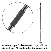 STAHLWERK Montagestütze | 60 kg Tragkraft | Leicht ausziehbare Baustütze 160–290 cm | Trockenbaustütze und praktische Montagehilfe | Für präzises Positionieren und Stützen beim Innenausbau
