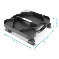 STAHLWERK werkplaatscaddy RTC-100 ST | Verrijdbare gereedschapskoffer | Kleine werkplaatswagen met 5 vakken | Trolley | Montagehulp | Compacte gereedschapskoffer op wielen | Draagvermogen 45 kg