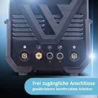 STAHLWERK AC/DC TIG 200 ST Digital welding machine | 3-in1 combination welding machine | Spot function | Integrated clean function | TIG/MMA inverter suitable for aluminum with 200 A | Remote control | Digital control panel