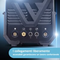STAHLWERK AC/DC TIG 200 ST Saldatrice digitale | Saldatrice combinata 3 in 1 | Funzione spot | Funzione clean integrata | Inverter TIG/MMA compatibile con alluminio con 200 A | Telecomando | Pannello di controllo digitale