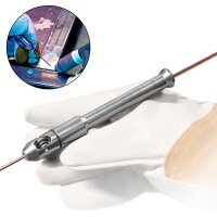 STAHLWERK TIG welding rod set with TIG pen | ER70S-G3 steel + ER307Si stainless steel + ER4043Si5 aluminum | Ø 2.4 mm x 500 mm | 1 kg pack each | welding rod holder 0.8-3.2 mm and transport boxes included