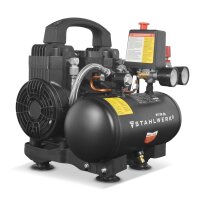 STAHLWERK Kompressor ST-38 BL mit 8 bar | 1,22 PS | 0,90 kW | 170 l/min | 3 L Tank &ouml;lfreier Druckluft-Kompressor | Kolben-Kompressor | Silent-Kompressor | Fl&uuml;ster-Kompressor mit Brushless-Motoren