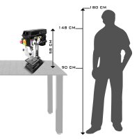 B-Ware:BD-350 ST S&auml;ulenbohrmaschine 350W Leistung