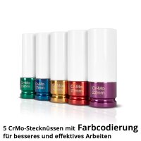 STAHLWERK slagnøglesæt 1/2" drev | 5...