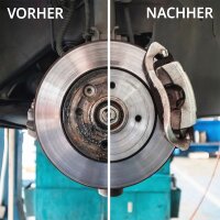 STAHLWERK Kit de démontage et de nettoyage de moyeux de roue | 16 pièces | 4 douilles dalésage | 5 douilles de cisaillement | entraînement 1/2" | 17-22 mm | 2 brosses boisseau 65/75 mm avec adaptateur M14 x 2 | rallonge | perforation 12 mm