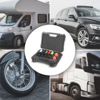 STAHLWERK Radnaben-Demontage- und Reinigungs-Set | 16-teilig | 4 Ausdrehnüsse | 5 Schonnüsse | 1/2" Antrieb | 17–22 mm | 2 Topfbürsten 65/75 mm mit Adapter M14 x 2 | Verlängerung | 12 mm Durchschlag