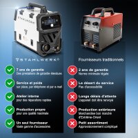 STAHLWERK Poste de soudage FLUX 160 ST Digital avec 160 A | Equipement complet | Casque de soudage | Chariot dappareillage | Fil de soudage | D&eacute;vidoir synergique | Lift-TIG | Fonction ARC/MMA | Soudage sans gaz de protection