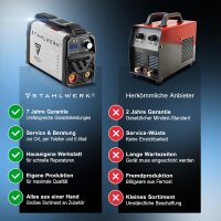 STAHLWERK Elektroden-Schweißgerät ARC 200 MD mit 200 Ampere| Vollausstattung | Schweißhelm | Elektroden | Gerätewagen | DC MMA/E-Hand | Lift-TIG| Hot-Start | Smartkühlung | Single-Board | Sehr kompakt