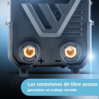 STAHLWERK ARC 200 Synergic Pro soldadora de electrodos con 200 amperios | totalmente equipada | casco de soldador | electrodos | carro de equipamiento | totalmente sinérgica | MMA/Mano | inversor Lift-TIG | tecnología IGBT