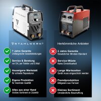 STAHLWERK ARC 200 Puls Pro soldadora de electrodo con 200 amperios | casco de soldador totalmente equipado | electrodos | carro de equipamiento | MMA / E-Hand | inversor Lift-TIG | tecnología IGBT y función de pulsos