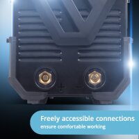 STAHLWERK ARC 270 ST electrode welding machine with 270 amps | fully equipped | welding helmet | electrodes | equipment trolley | DC MMA/E-Hand | Lift-TIG function | 400V | IGBT technology | powerful and compact