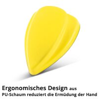 STAHLWERK excenterschuurmachine ES-150 ST | Krachtige handschuurmachine 350 watt | Krachtig en trillingsarm | Borstelloze vlakschuurmachine | Schuurmachine in een set met twee handschuurblokken P80-P320