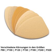 STAHLWERK excenterschuurmachine ES-150 ST | Krachtige handschuurmachine 350 watt | Krachtig en trillingsarm | Borstelloze vlakschuurmachine | Schuurmachine in een set met twee handschuurblokken P80-P320