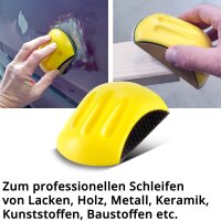 STAHLWERK excenterschuurmachine ES-150 ST | Krachtige handschuurmachine 350 watt | Krachtig en trillingsarm | Borstelloze vlakschuurmachine | Schuurmachine in een set met twee handschuurblokken P80-P320