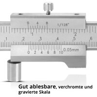 Juego de herramientas de precisión STAHLWERK para medir y marcar | 3 piezas | Calibre de marcado 0-200 mm | Calibre 0-150 mm | Ángulo de tope 400 mm | Medición precisa en ingeniería mecánica o en el taller de carpintería