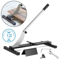 STAHLWERK laminate cutter | vinyl cutter | laminate cutter | cutter with 210 mm cutting width | maximum cutting thickness 12 mm | ideal for laying laminate | set with angle and folding rule