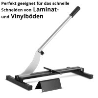 STAHLWERK laminate cutter | vinyl cutter | laminate cutter | cutter with 210 mm cutting width | maximum cutting thickness 12 mm | ideal for laying laminate | set with angle and folding rule