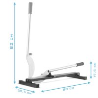 STAHLWERK laminate cutter | vinyl cutter | laminate cutter | cutter with 210 mm cutting width | maximum cutting thickness 12 mm | ideal for laying laminate | set with angle and folding rule