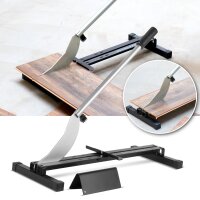 STAHLWERK laminate cutter | vinyl cutter | laminate cutter | cutter with 210 mm cutting width | maximum cutting thickness 12 mm | ideal for laying laminate | set with angle and folding rule