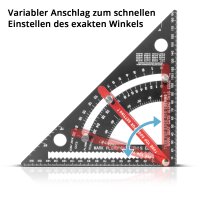 STAHLWERK laminate cutter | vinyl cutter | laminate cutter | cutter with 210 mm cutting width | maximum cutting thickness 12 mm | ideal for laying laminate | set with angle and folding rule