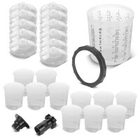 Pistola a spruzzo per verniciatura HVLP aria compressa 3,5 bar 1,4 mm ugello 25 tazza di miscelazione 650 ml