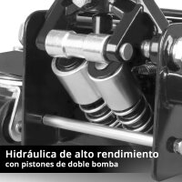 STAHLWERK gato para coches WHF-73 ST con 3 t de capacidad de carga, rodillos de acero de larga duraci&oacute;n, doble pist&oacute;n de elevaci&oacute;n y 73-500 mm de alcance de elevaci&oacute;n | Gato de maniobra extraplano | Gato hidr&aacute;ulico para coches | Gato negro para coches