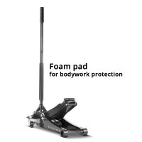 Podnośnik samochodowy STAHLWERK WHF-73 ST o udźwigu 3 t, stalowe rolki o długiej żywotności, podw&oacute;jny tłok podnoszący i zakres podnoszenia 73-500 mm | Bardzo płaski podnośnik manewrowy | Hydrauliczny podnośnik samochodowy | Czarny podnośnik samochodowy