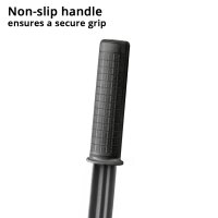 Podnośnik samochodowy STAHLWERK WHF-73 ST o udźwigu 3 t, stalowe rolki o długiej żywotności, podw&oacute;jny tłok podnoszący i zakres podnoszenia 73-500 mm | Bardzo płaski podnośnik manewrowy | Hydrauliczny podnośnik samochodowy | Czarny podnośnik samochodowy