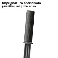 STAHLWERK gato para coches WHF-73 ST con 3 t de capacidad de carga, rodillos de acero de larga duraci&oacute;n, doble pist&oacute;n de elevaci&oacute;n y 73-500 mm de alcance de elevaci&oacute;n | Gato de maniobra extraplano | Gato hidr&aacute;ulico para coches | Gato negro para coches