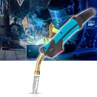 STAHLWERK AK25/MB25 Schweißbrenner-Set mit Halter | 3 Meter Schlauchpaket | Profi-Zubehör für MIG/MAG Schutzgas Schweißgeräte mit Eurozentralanschluss | Gasgekühlte MIG/MAG-Schweißpistole 230 Ampere