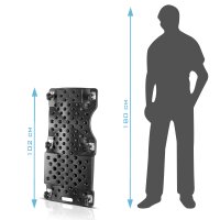 STAHLWERK Kfz-Montage-Set | XXL Rollbrett und Montageliege mit 500 kg Traglast | Mobiler Werkstatt-Caddy belastbar bis 45 kg | Tool-Organizer mit Lenkrollen und 5 Fächern für Kleinteile und Werkzeug