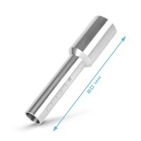 STAHLWERK nozzle holder FT 80 | Nozzle connector for hand-held laser welding machines | Focus tube 12 x 80 mm | Nozzle connector tube | Laser welding accessories | Laser welding gun SUP 20T | SUP 23T