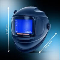 STAHLWERK Automatik-Schwei&szlig;helm MASTER 3-in-1 im Set mit Schwei&szlig;haube | Fernbedienung | True-Colour-Echtfarbwiedergabe | Jobspeicher | Automatische Abdunkelung DIN 4 - DIN 14 | Optische Klasse 1/1/1/1