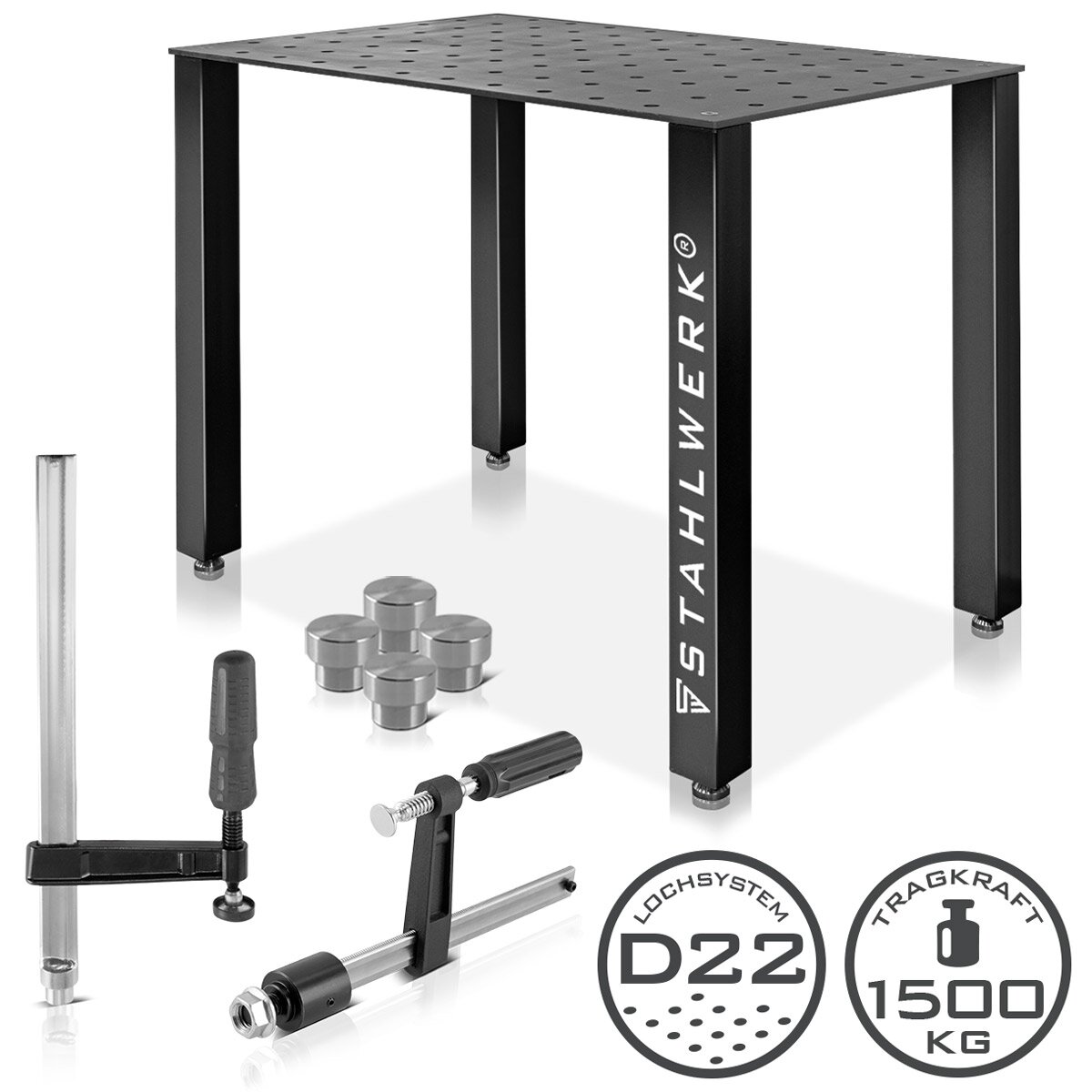 STAHLWERK Schweißtisch Als DIY-Bausatz – 500 Kg Tragkraft, 3 Mm Arbeitsplatte Aus Carbonstahl, D16-Lochsystem, 91 STAHLWERK Schweißtisch Als DIY-Bausatz – 500 Kg Tragkraft, 3 Mm Arbeitsplatte Aus Carbonstahl, D16-Lochsystem, 91