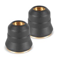 STAHLWERK NS/S65 Plasmazubehör | Verschleißteile für Plasmaschneidbrenner | 17-teiliges Set mit Elektroden, Schneiddüsen 0,8/1,0 mm, Schutzkappen, Stromverteiler, Abstandhalter | Transport-Box