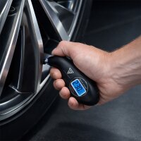 STAHLWERK tire change set | manoeuvring jack WHF-73 ST 3 t | lifting range 73-500 mm | tire pressure gauge (LED) | tread depth gauge | knee cushion | valve caps | gloves | tire protection covers