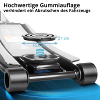 STAHLWERK tire change set | manoeuvring jack WHF-73 ST 3 t | lifting range 73-500 mm | tire pressure gauge (LED) | tread depth gauge | knee cushion | valve caps | gloves | tire protection covers