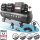 STAHLWERK Compresseur ST-2410 Pro équipement complet | 10 bar | 9,86 CV | 7,25 kW | 1250 l/min | Réservoir 240 L | Sans huile | Moteur Brushless | 5 mètres de tuyau | Gonfleur de pneus | Distributeur à 3 voies | Pistolet de soufflage
